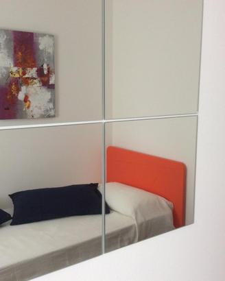 Letto singolo color aragosta