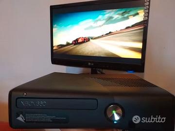 xbox 360 -- 250 gb con dischetti
