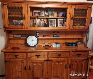 Completo sala da pranzo/salotto in legno di pino