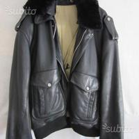 GIUBBOTTO PELLE "U.S. FORCE AVIATION" Tg. 58