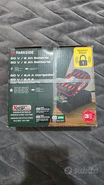 batteria e caricatore parkside