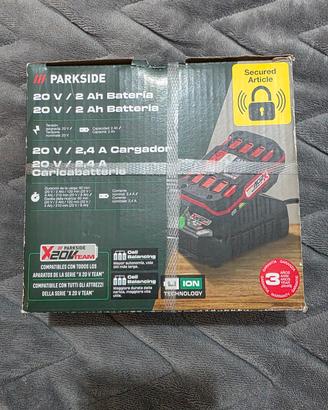 batteria e caricatore parkside