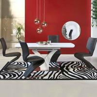 Tavolo allungabile vetro bianco opaco