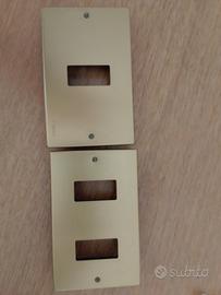 copri prese Vimar ottone color oro 