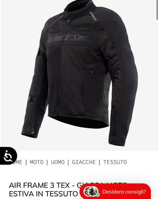 Giacca Moto Daiense estiva