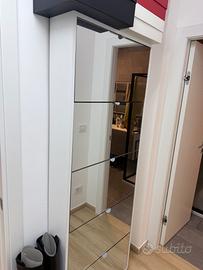 Scarpiera slim a specchio