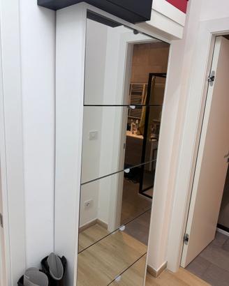Scarpiera slim a specchio