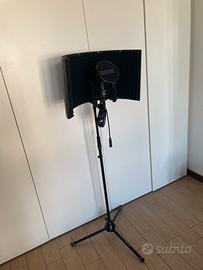 Kit microfono RODE+Asta Gravity+Screen acustico