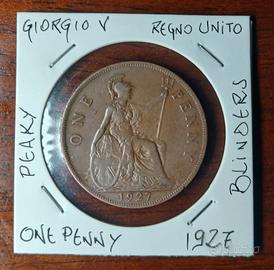 Moneta One Penny 'PEAKY BLINDERS' 1927