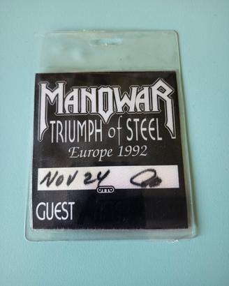 Manowar pass Tour 1992 