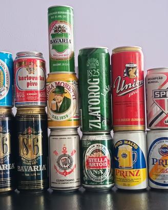 Vintage 13 Lattine Birra Anni 90 Piene/Sigillate