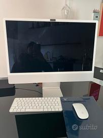 iMac 24" Apple M1 - Silver (Argento) - 8GB RAM