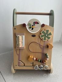 Carrello Primi Passi in Legno e Centro Attività Mo