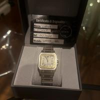 Cartier Santos Carré oro e acciaio
