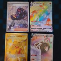 4 carte Pokemon alternative,Gold,hyper