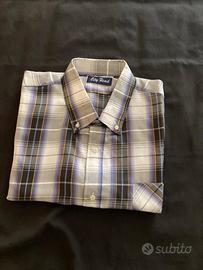 Camicia 43-44 maniche corte a quadri - City Hend