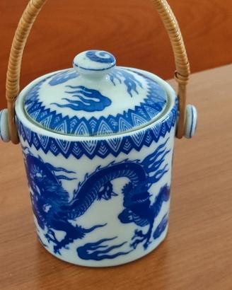 vasetto con coperchio cinese