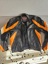 Giacca da moto IXS Arancione e nera