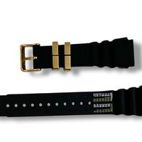 Cinturino 24mm Oro Gomma per Citizen Aqualand C022