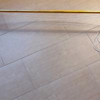 Bastone in ferro battuto foglia oro