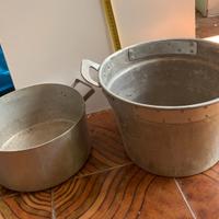 Pentole alluminio vintage antiquariato