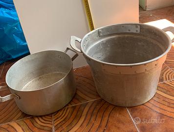 Pentole alluminio vintage antiquariato