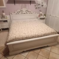 Letto matrimoniale shabby