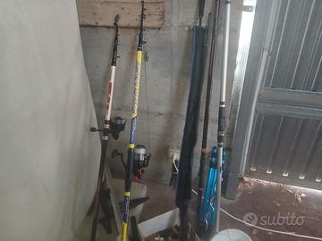 Canne da pesca eaccessori (prezzo vedi descrizione