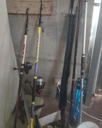 Canne da pesca eaccessori (prezzo vedi descrizione