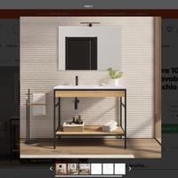 Lavabo bagno in ceramica 1 m