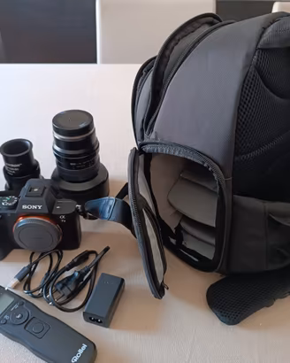 Sony Alpha 7 II (14k scatti) + 2 Obiettivi + Acc.