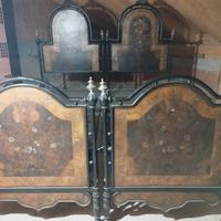 Letto in ferro battuto dipinto