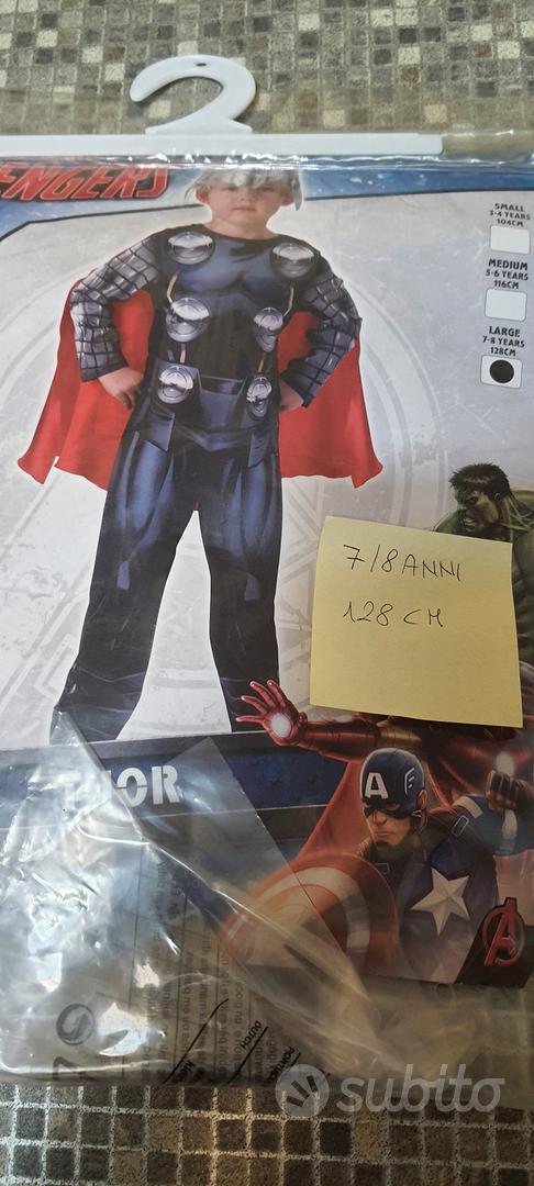 Marvel Avengers Thor - Vestito carnevale per bambini, 7-8 anni