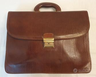 Chiarugi Borsa 24 Ore in Vera Pelle Porta Computer