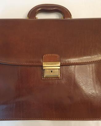 Chiarugi Borsa 24 Ore in Vera Pelle Porta Computer