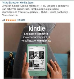Kindle (ultimo modello 2025) senza pubblicità 