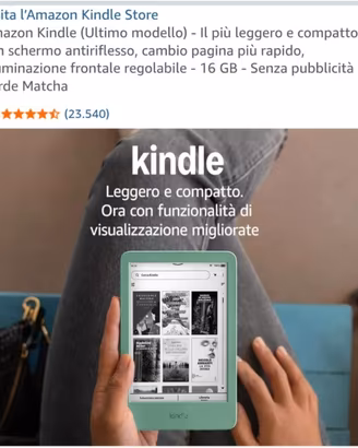 Kindle (ultimo modello 2025) senza pubblicità 