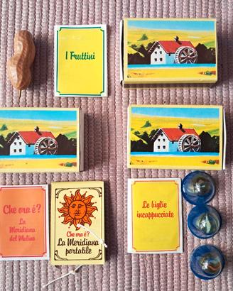 Lotto 3 giochi MULINO BIANCO vintage anni 80