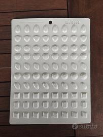 stampo per zucchero o isomalto gemme diamanti