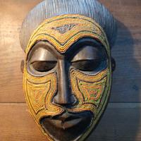  antica maschera africana h.31