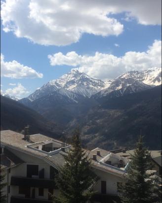 Inverno a sciare in val di Susa
