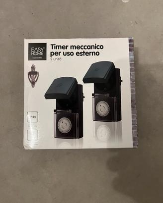 N 2 Prese Timer da esterno/ Intern 24h