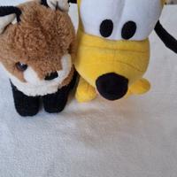 Lotto di due pupazzi: VolpeTrudi e Pluto Disney