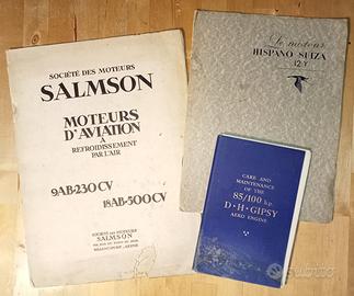 Minicollezione depliant storici motori aerei