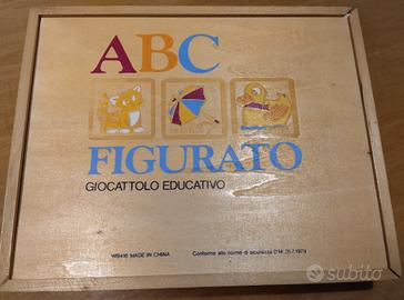 ABC FIGURATO - Giocattolo educativo in legno     