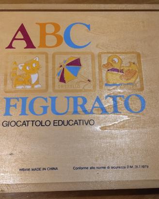 ABC FIGURATO - Giocattolo educativo in legno     