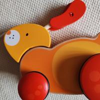 leprotto in legno trainabile