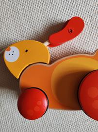 leprotto in legno trainabile