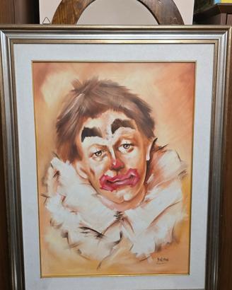 Quadro Clown XX Secolo dipinto a mano