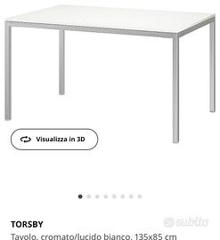 Tavolo ikea vetro temperato